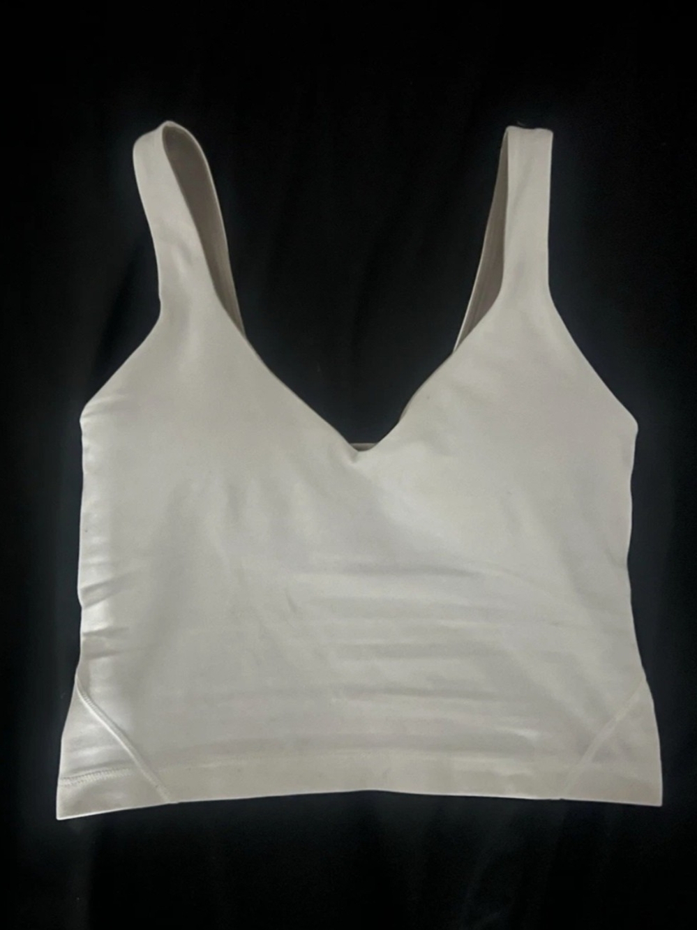 lululemon White V-Neck Tank